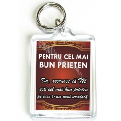  Breloc dedicatie Pentru cel mai bun prieten!